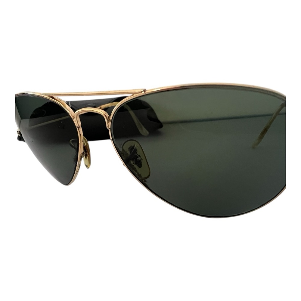 Vintage Ray Ban Bausch Gold 58mm Aviator Sunglasses 58-14 - Picture 6 of 13